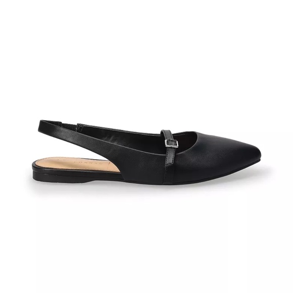 NEW LC Lauren Conrad Danyelle Women's Ballet Flats 11 BLACK - Picture 2 of 6